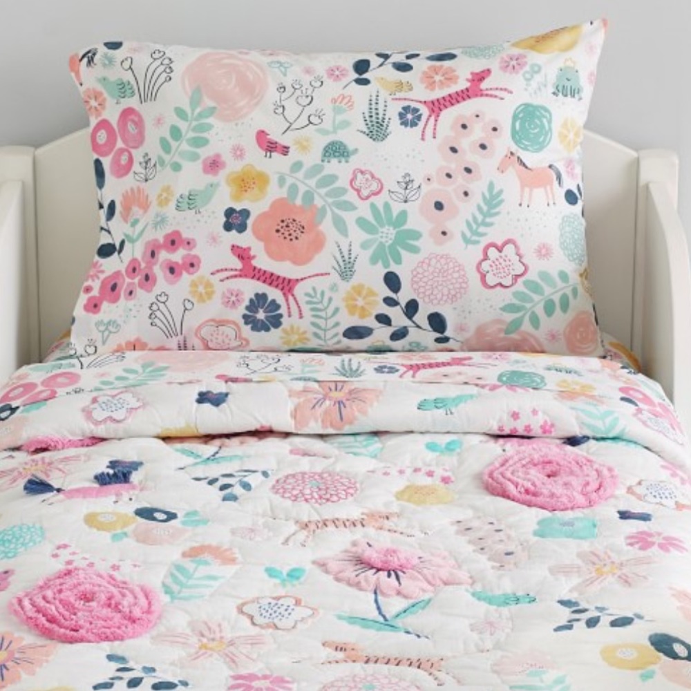 Pottery Barn Sasha’s Garden Toddler Sheet Set